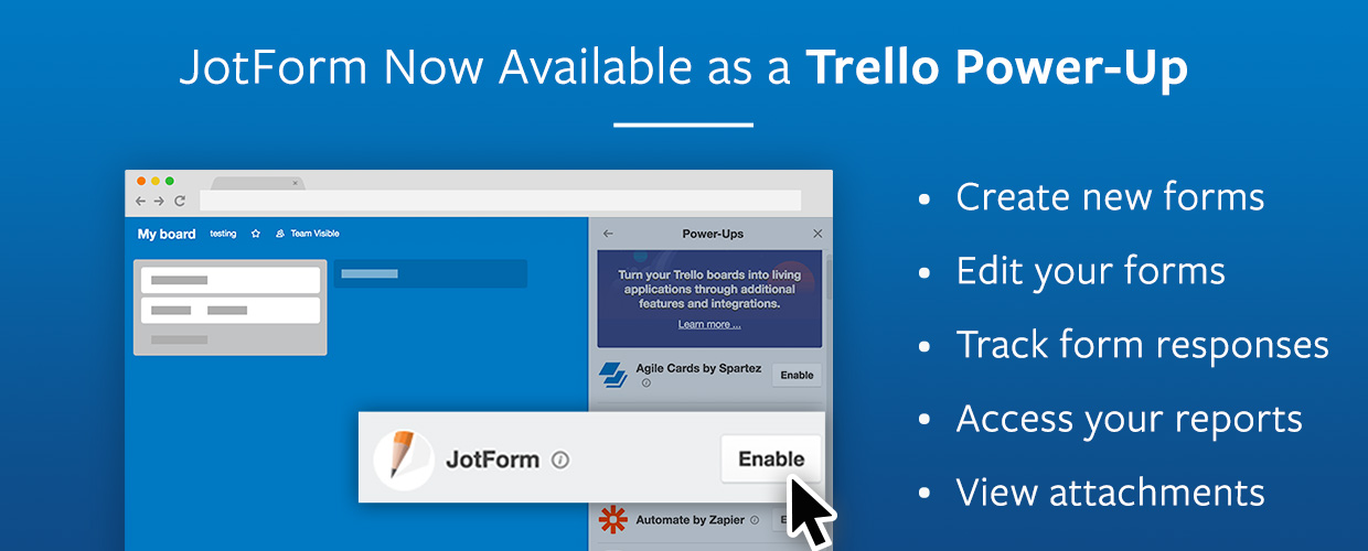JotForm trello power up